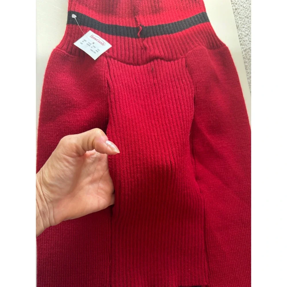 Telluride Clothing Co‎ XXL Dog Sweater Embroidered Reindeer Elk Red Black NWT